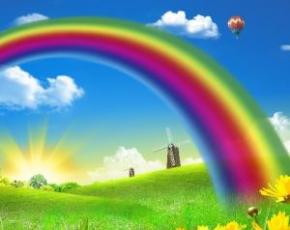 Gjëegjëza rreth ylberit për fëmijë dhe të rritur Një fjalë e urtë ylberi varej mbi lumë me një zgjedhë